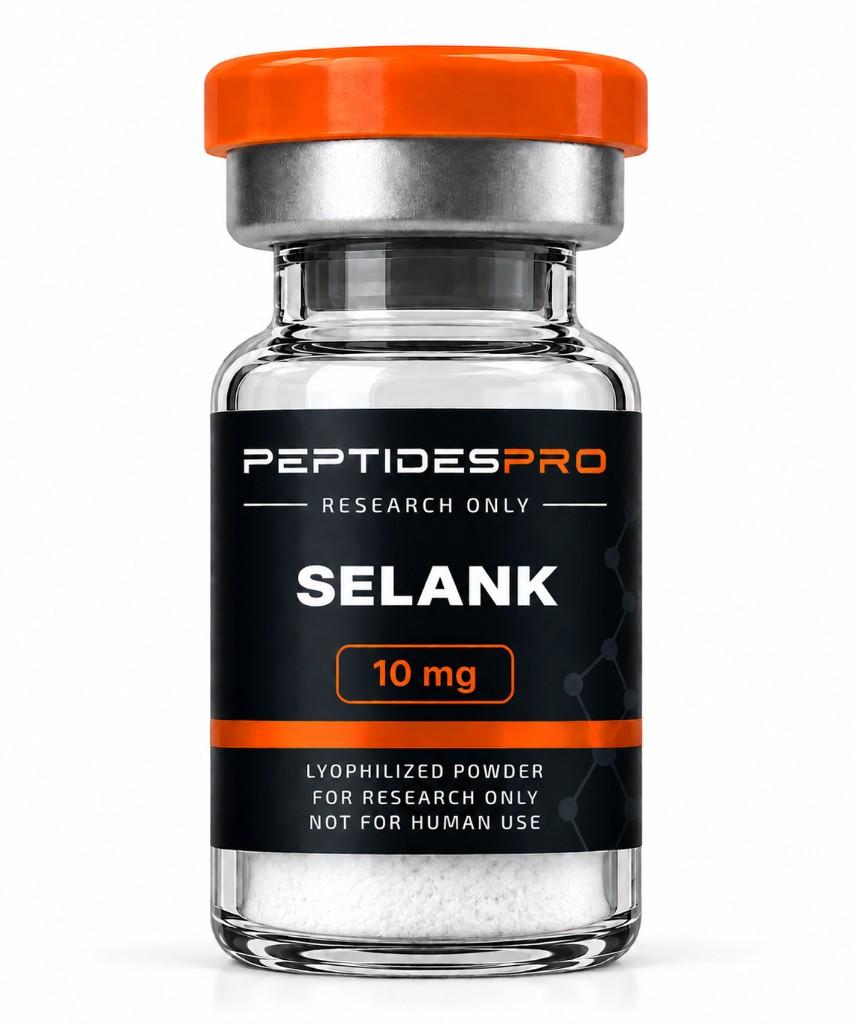Selank, 10 mg, gevriesdroogd poeder in verzegelde vial